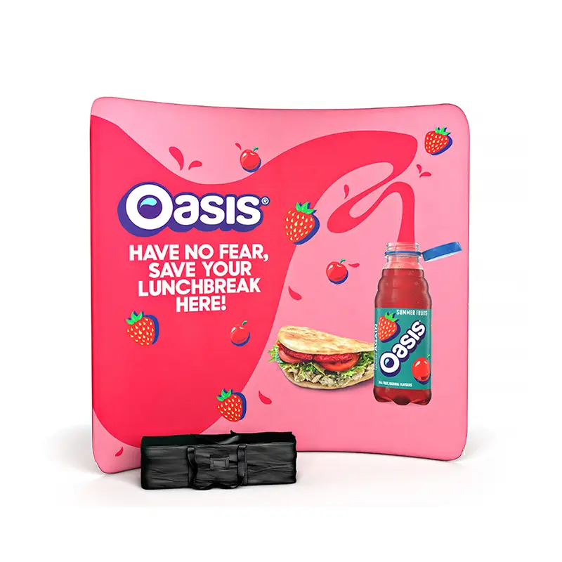 Cadre de toile de fond courbe