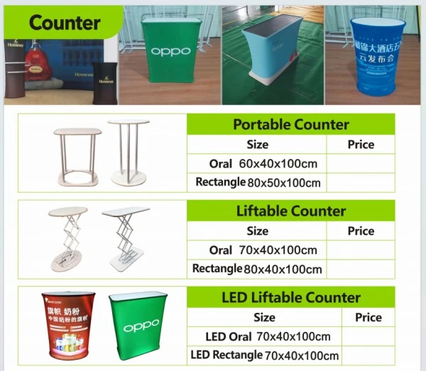 Plastic Rectangle Liftable Counter
