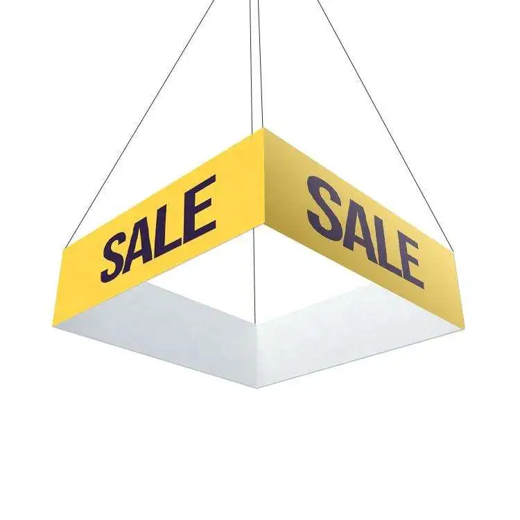 Square Ceiling Hanging Banner